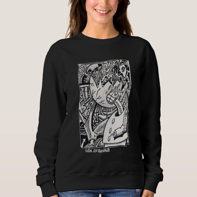 Wie eine Eggshell, von Brian Benson Sweatshirt (Vorderseite)