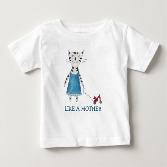 WIE EINE MUTTER-T - SHIRT-LUSTIGE ROLLEN-SKATER BABY T-SHIRT