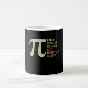 Wie eine normale Zahl, aber unendlich kühlerer Pi- Kaffeetasse