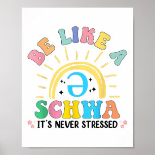 Wie eine Schwa sein nie betressenes Dyslexie Poster