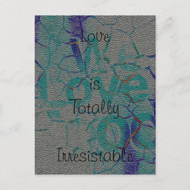 Wie eine Sir-Liebe ist eine völlig unwiderstehlich Postkarte (Vorderseite)