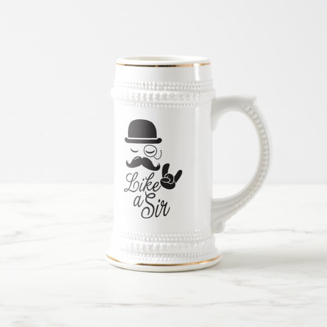 Wie eine Sirexklusiv-Tasse Bierglas (Rechts)