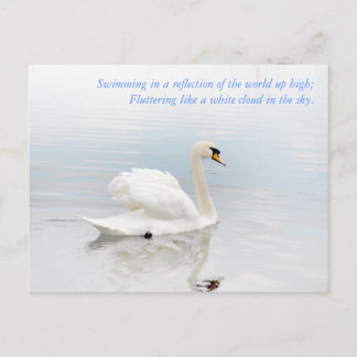 Wie eine weiße Wolke Postkarte