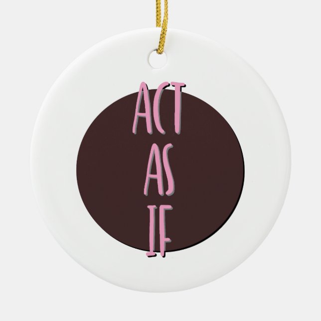 Wie Erholung Slogan Ornament (Vorne)