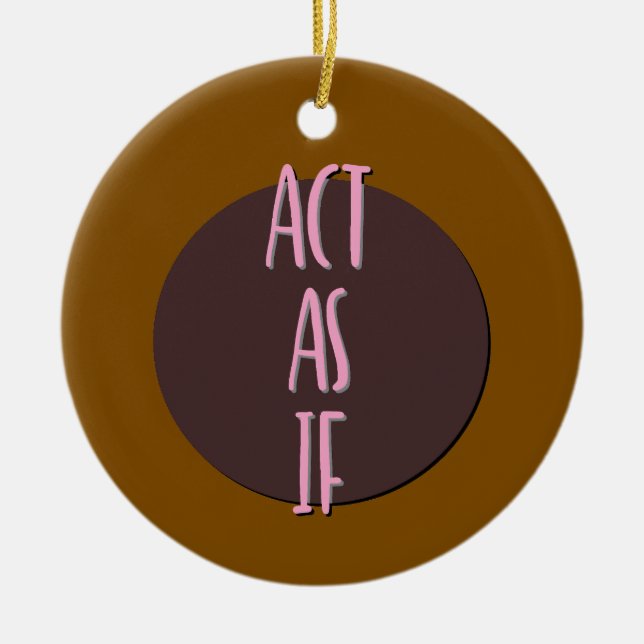 Wie Erholung Slogan Ornament (Vorne)