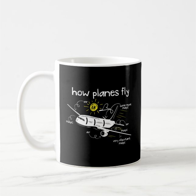 Wie Flugzeug das Pilotprojekt "Luftfahrt-Engineeri Kaffeetasse (Links)