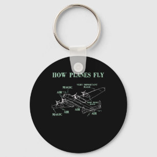 Wie Flugzeug ein Pilotgeschenk für den Flugzeugin Schlüsselanhänger