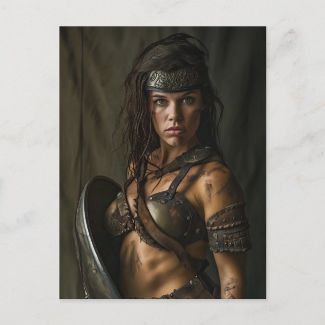 Wie Frau die Amazonas-Vibe kanalisiert Postkarte (Vorderseite)