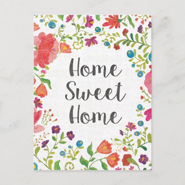 Wie Frida V | Zuhause Sweet Zuhause Postkarte (Vorderseite)