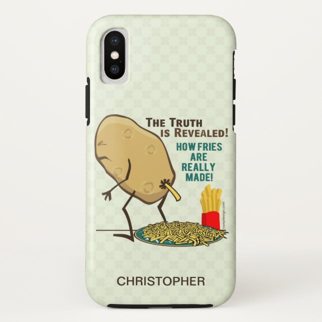 Wie Fries tatsächlich gemacht werden Name hinzufüg Case-Mate iPhone Hülle (Rückseite)