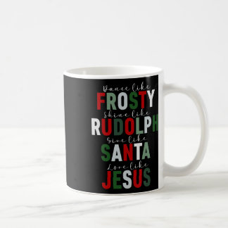 Wie Frosty Shine Rudolph geben der Santa Liebe Jes Kaffeetasse