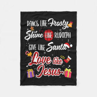 Wie Frosty Shine Rudolph geben Santa Liebe wie Jes Fleecedecke