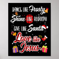 Wie Frosty Shine Rudolph geben Santa Liebe wie Jes