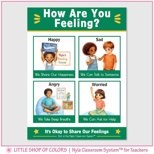 Wie fühlen Sie sich Classroom Anchor Chart Poster (Von Creator hochgeladen)