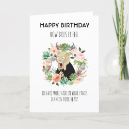 Wie fühlt es sich am Geburtstag lustig an? Feiertagskarte