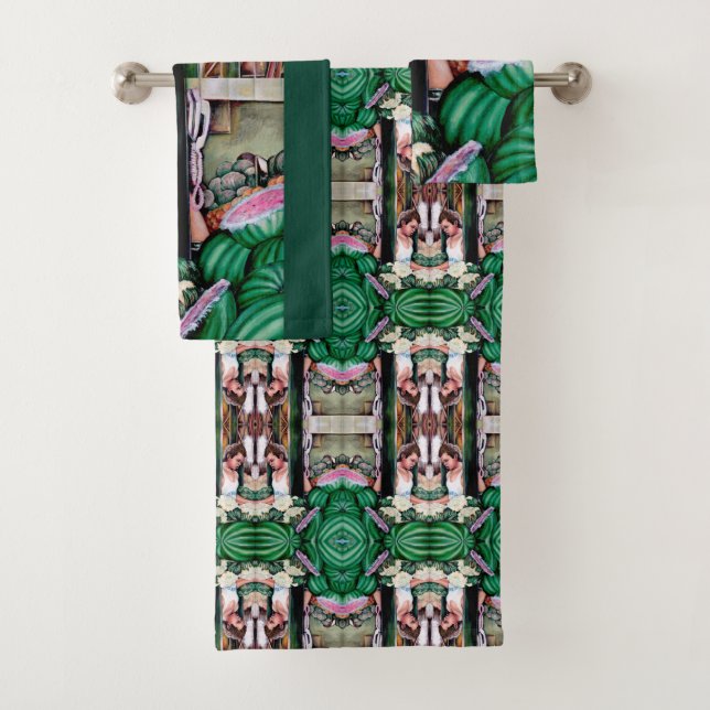 Wie gefällt dir diese Melonen?Budapest Badhandtuch Set (Insitu)