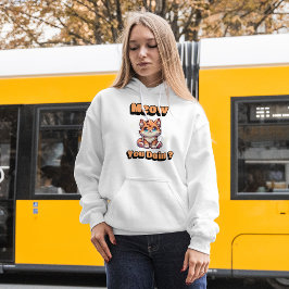 Wie geht es dir? Niedlicher Funny Cat Pub für Heim Hoodie