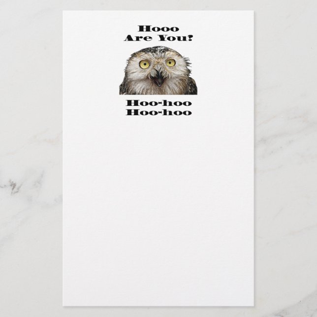 Wie geht es dir? Owl Wer bist du? (Vorderseite)