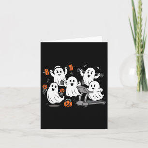 Wie Ghost Gym Halloween Shirt Fitness Weig Karte