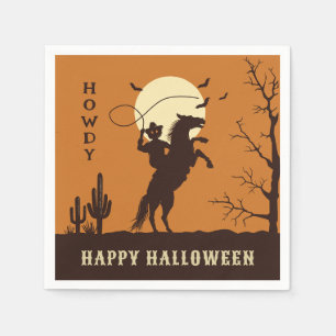 wie glücklich halloween serviette