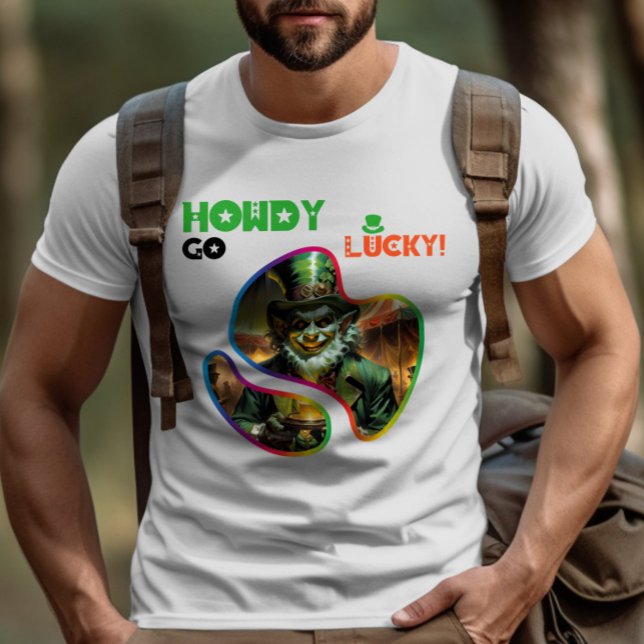 Wie glücklich! - Verborgene Leprechung T-Shirt (Von Creator hochgeladen)