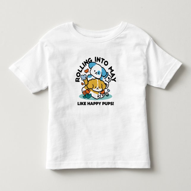 Wie glückliche Jungtiere in den Mai rollen - Niedl Kleinkind T-shirt (Vorderseite)