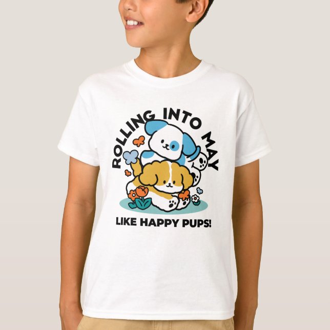 Wie glückliche Jungtiere in den Mai rollen - Niedl T-Shirt (Vorderseite)