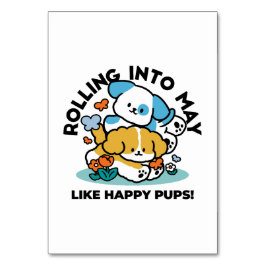 Wie glückliche Jungtiere in den Mai rollen - Niedl Tischnummer