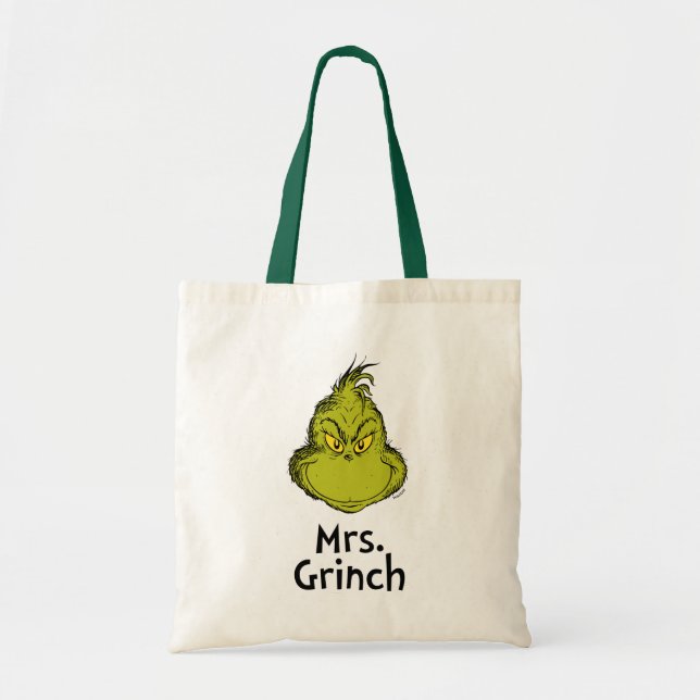 Wie Grinch Stole Weihnachten | Frau Grinch Tragetasche (Vorne)
