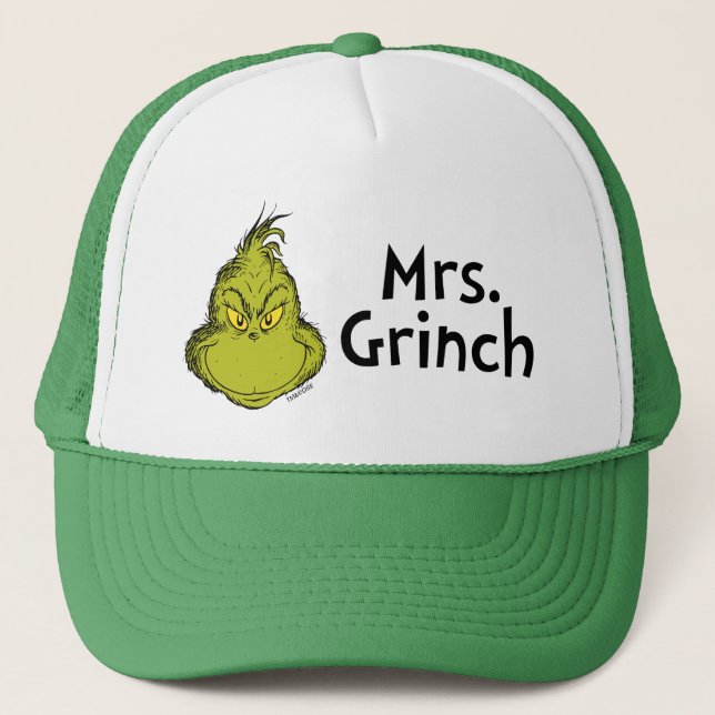 Wie Grinch Stole Weihnachten | Frau Grinch Truckerkappe (Vorderseite)