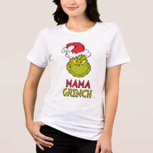 Wie Grinch Stole Weihnachten   Mama Grinch Tri-Blend Shirt