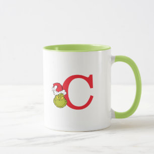 Wie Grinch Stole Weihnachten Monogramm C Tasse