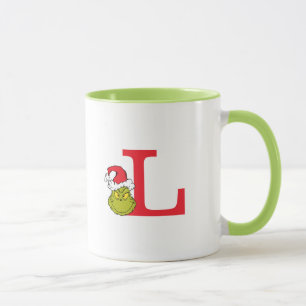 Wie Grinch Stole Weihnachten   Monogramm L Tasse