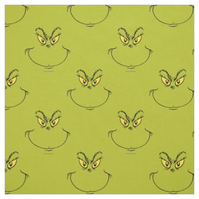 Wie grinch Stole Weihnachtsgesicht Stoff (Muster)