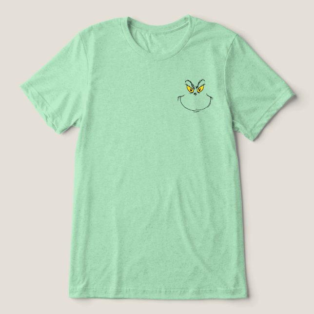 Wie Grinch Stole Weihnachtsgesicht T - Shirt (Design Vorderseite)