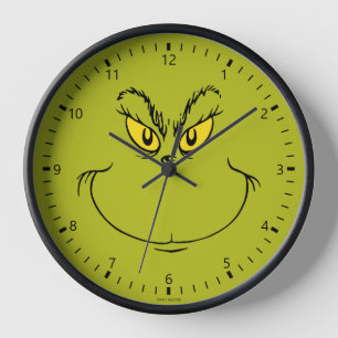 Wie grinch Stole Weihnachtsgesicht Uhr