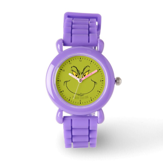 Wie Grinch Stole Weihnachtsschauen Armbanduhr (Vorderseite)