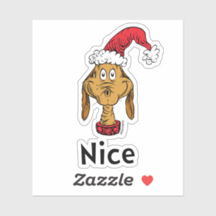 Wie Grinch Weihnachten stahl Max ist nett Aufkleber