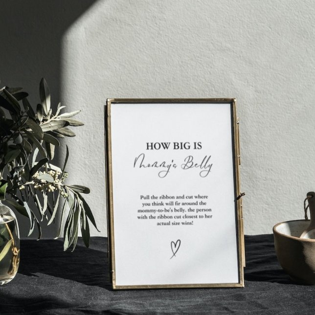 Wie groß ist das Baby Shower Game der Mama? Poster (Von Creator hochgeladen)