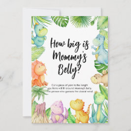 Wie groß ist die Babyduschkarte für Mama's Bauchfi Einladung