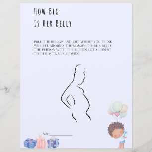 Wie groß ist ihr Babyduschenspiel?