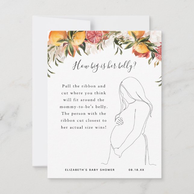 Wie groß ist ihr Bauch? | Baby Showspiel (Vorderseite)