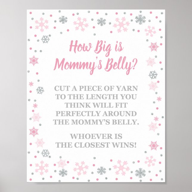 Wie groß ist Mama's Bauch-Winter-Duschgel? Poster (Vorne)