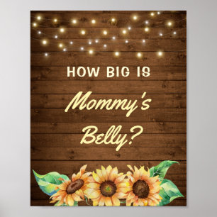 Wie groß ist Mama's Bauchblütendusche Poster