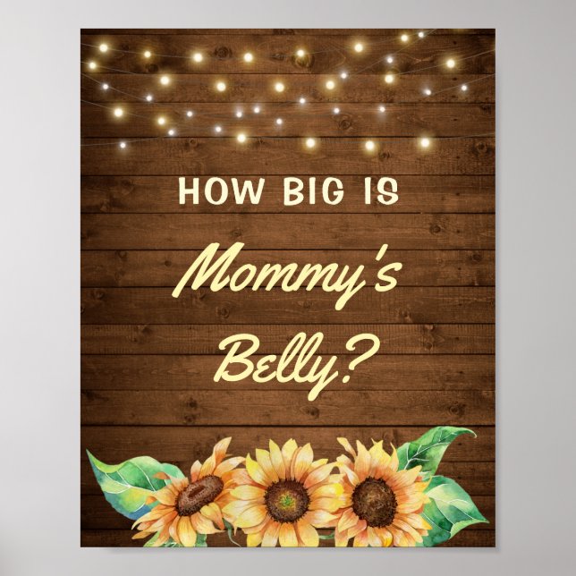 Wie groß ist Mama's Bauchblütendusche Poster (Vorne)