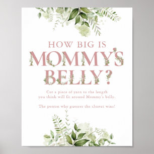 Wie groß ist Mama's Bauchrosa Babydusche? Poster