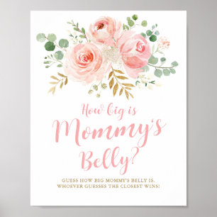 Wie groß ist Mama's Belly Game Sign Poster