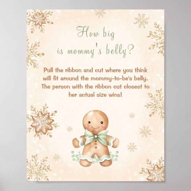 Wie groß ist Mammys Babydusche Weihnachten? Poster (Vorne)
