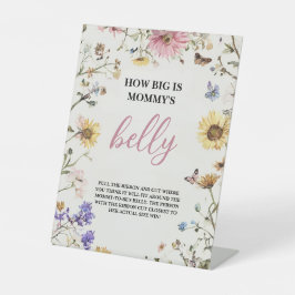 Wie groß ist Mommy's Bauch 8x10 Tischplatte oben Sockelschild