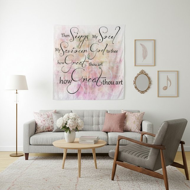 Wie großartig du bist wandteppich (Von Creator hochgeladen)